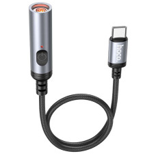 Портативний прикурювач запальничка Hoco UA30 Type-C - Black