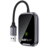 Адаптер Acefast QC1 car wireless CarPlay/Android Auto - Gray