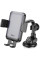 Автотримач Hoco H27 Rock push-type (center console) - Black / Gray - фото