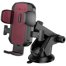 Автотримач Hoco H65 Gamble one-button (center console) - Black / Red