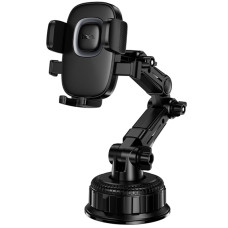 Автотримач Hoco H89 Crown (center console) - Black / Metal gray