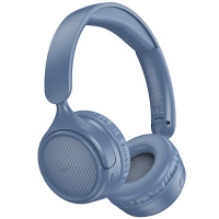 Накладні бездротові навушники Hoco W66 Wave - Blue