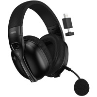 Накладні бездротові навушники Hoco W114 Magic +3.5mm+2.4G - Black
