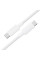 Дата кабель Acefast C18-03 Type-C to Type-C 60W (1.2m) - White - фото