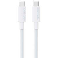 Дата кабель Acefast C18-03 Type-C to Type-C 60W (1.2m) - White