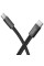 Дата кабель Hoco X125 Exceso Type-C to Type-C 60W (1m) - Black - фото