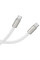 Дата кабель Hoco X125 Exceso Type-C to Type-C 60W (1m) - White - фото