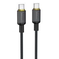 Дата кабель Hoco X128 Benefit Type-C to Type-C 60W (1m) - Black