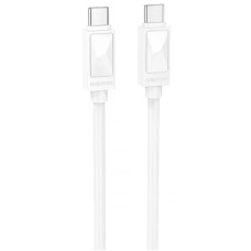 Дата кабель Borofone BX109 Type-C to Type-C 60W (1m) - White