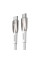 Дата кабель Baseus Glimmer Series Fast Charging Type-C to Type-C 100W 1m (CADH00070) - White - фото
