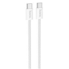 Дата кабель Hoco X104 Source 60W Type-C to Type-C (1m) - White