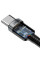 Дата кабель Baseus Cafule Type-C to Type-C PD2.0 100W (2m) (CATKLF-AL) - Gray / Black - фото