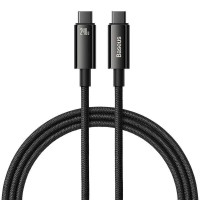 Дата кабель Baseus Tungsten Gold Type-C to Type-C Cable 240W (1m) (CAWJ04000) - Black