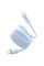 Дата кабель Baseus PicoGo Magnetic Liquid Silicone Type-C to Type-C 240W (1m) (P10376800) - Galaxy Blue - фото