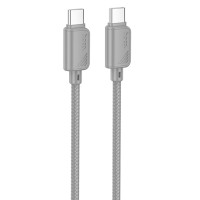 Дата кабель Hoco X113 Beneficio Type-C to Type-C 60W (1m) - Gray