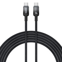 Дата кабель Baseus Discolor Series Fast Charging Type-C to Type-C 100W (1m) (P10374902) - Cluster Black