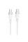 Дата кабель Hoco X109 Energy silicone Type-C to Type-C 60W (1m) - White - фото