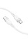 Дата кабель Hoco X109 Energy silicone Type-C to Type-C 60W (1m) - White - фото