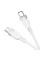 Дата кабель Hoco X109 Energy silicone Type-C to Type-C 60W (1m) - White - фото
