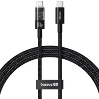Дата кабель Baseus Gem Fast Charging Type-C to Type-C 100W (2m) (P10373000111-01) - Cluster Black