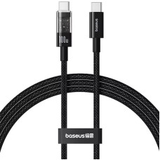 Дата кабель Baseus Gem Fast Charging Type-C to Type-C 100W (2m) (P10373000111-01) - Cluster Black