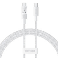 Дата кабель Baseus Gem Fast Charging Type-C to Type-C 100W (2m) (P10373000111-01) - Moon White