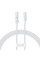 Дата кабель Baseus Gem Fast Charging Type-C to Type-C 100W (1m) (P10373000111) - Moon White - фото