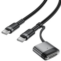 Дата кабель Acefast C22-05 2in1 Type-C to Type-C 240W/MAG3 140W (1.2m) - Black