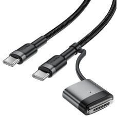 Дата кабель Acefast C22-05 2in1 Type-C to Type-C 240W/MAG3 140W (1.2m) - Black