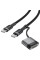 Дата кабель Acefast C22-05 2in1 Type-C to Type-C 240W/MAG3 140W (1.2m) - Black - фото