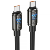 Дата кабель Hoco U143 Joy Type-C to Type-C 240W (1.2m) - Black