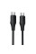 Дата кабель Hoco X124 Bien silicone Type-C to Type-C 60W (1m) - Black - фото