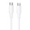 Дата кабель Hoco X124 Bien silicone Type-C to Type-C 60W (1m) - White