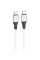 Дата кабель Hoco X86 Spear Type-C to Type-C 60W (1m) - White - фото