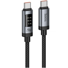 Дата кабель Hoco U148 Lord with display Type-C to Type-C 240W (1.2m) - Black