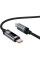 Дата кабель Hoco U148 Lord with display Type-C to Type-C 240W (1.2m) - Black - фото