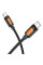 Дата кабель Borofone BX114 Structure Type-C to Type-C 60W (1m) - Black - фото