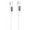 Дата кабель Borofone BX114 Structure Type-C to Type-C 60W (1m) - White