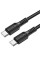Дата кабель Borofone BX116 Certain Type-C to Type-C 60W (1m) - Black - фото