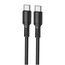 Дата кабель Borofone BX116 Certain Type-C to Type-C 60W (1m) - Black