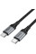 Дата кабель Hoco X121 Nuevo Type-C to Type-C 60W (1.5m) - Black - фото