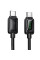 Дата кабель Hoco U146 Mundo Type-C to Type-C 60W (1.2m) - Black - фото