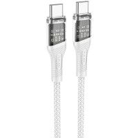 Дата кабель Hoco U111 Discovery Edition Type-C to Type-C 60W (1.2m) - Grey