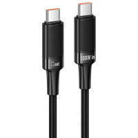 Дата кабель Hoco U153 Extreme Type-C to Type-C 100W (1.2m) - Black