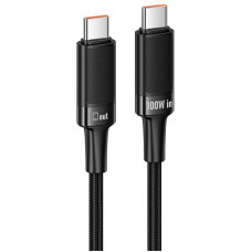 Дата кабель Hoco U153 Extreme Type-C to Type-C 100W (1.2m) - Black