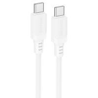 Дата кабель Borofone BX115 Lotto Type-C to Type-C 60W (1m) - White