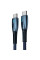 Дата кабель Baseus Glimmer Series Fast Charging Type-C to Type-C 100W 1m (CADH00070) - Blue - фото