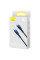Дата кабель Baseus Glimmer Series Fast Charging Type-C to Type-C 100W 1m (CADH00070) - Blue - фото