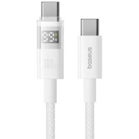 Дата кабель Baseus Display 2 Type-C to Type-C 100W (1m) (P10382702) - Moon White