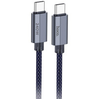 Дата кабель Hoco U134 Primero Type-C to Type-C 240W (1.8m) - Dark Blue